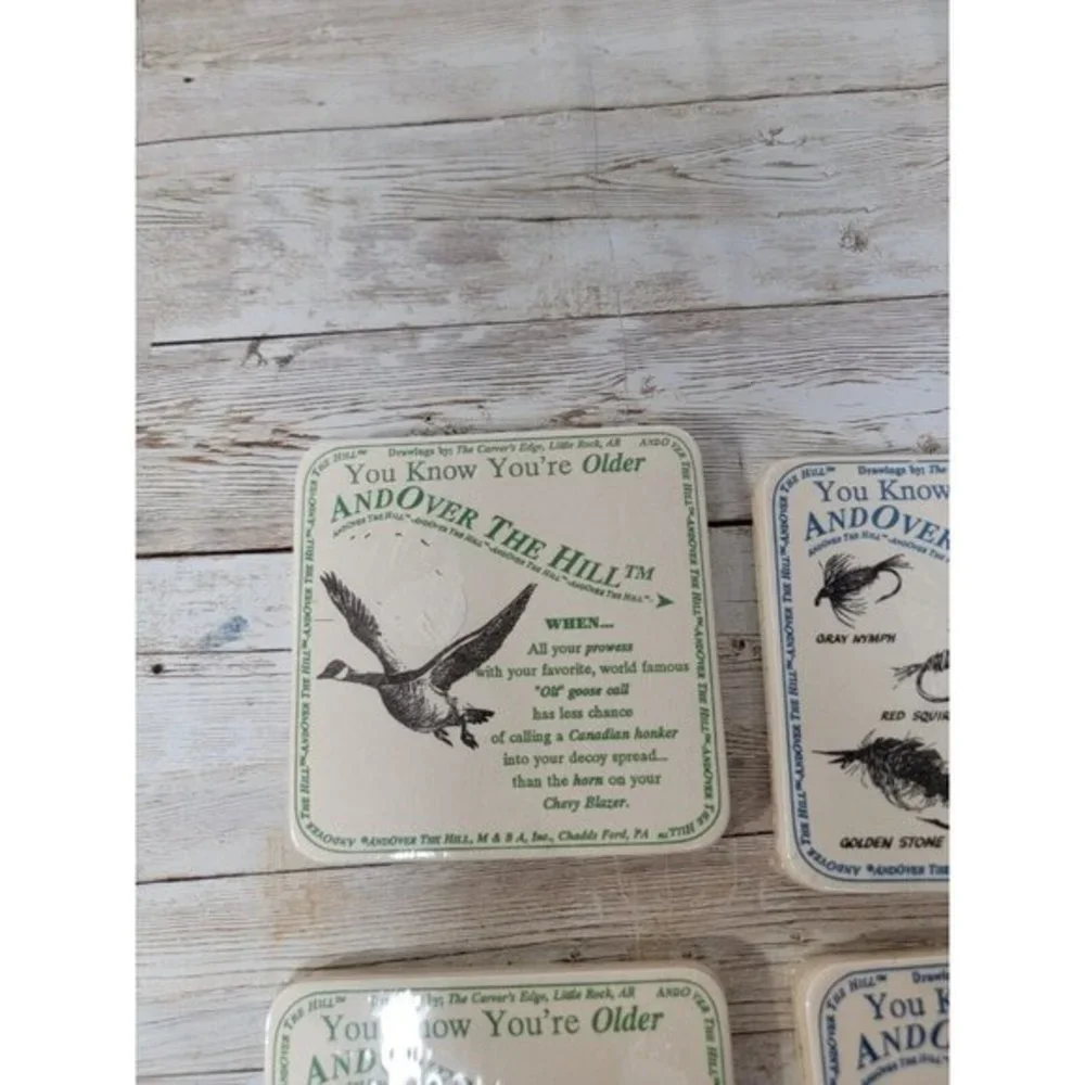 24 Coasters You Know You're Older and Over the Hil Funny Joke‎ Gag Gift New